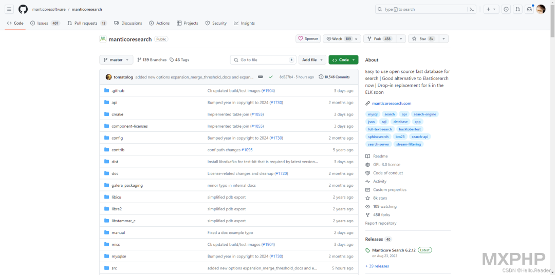 Manticore Search据说能够取代Elasticsearch